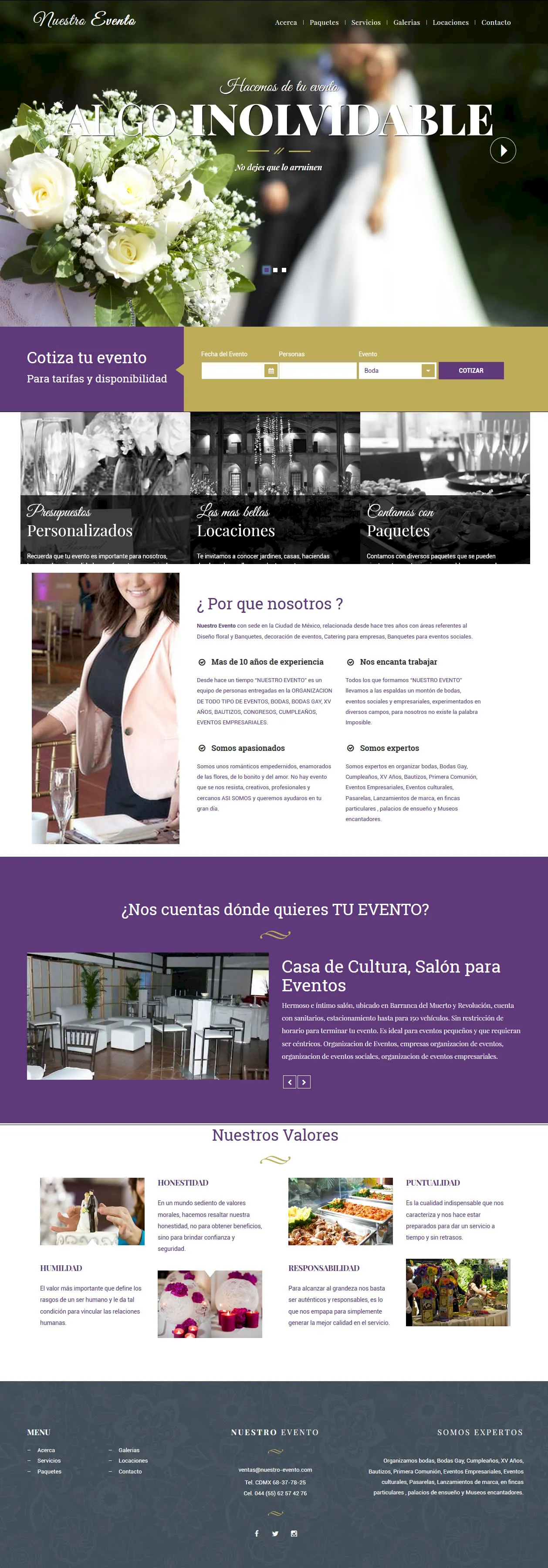 Mi Evento – Plataforma para Bodas y Eventos